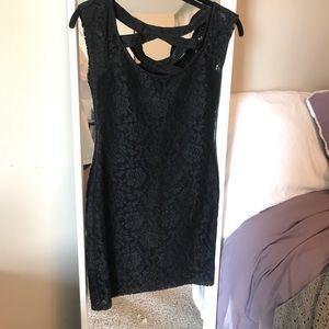 Black lace dress